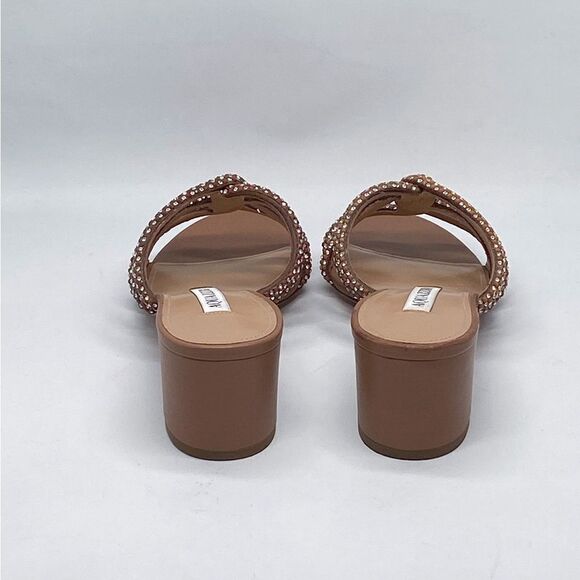 Aquazzura Crystal Leather Sandals size 36.5 - Picture 10 of 14